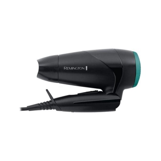 Phon da Viaggio Pieghevole Remington D1500 2000W 2 Temperature 2 Velocità Accessori Nero Verde
