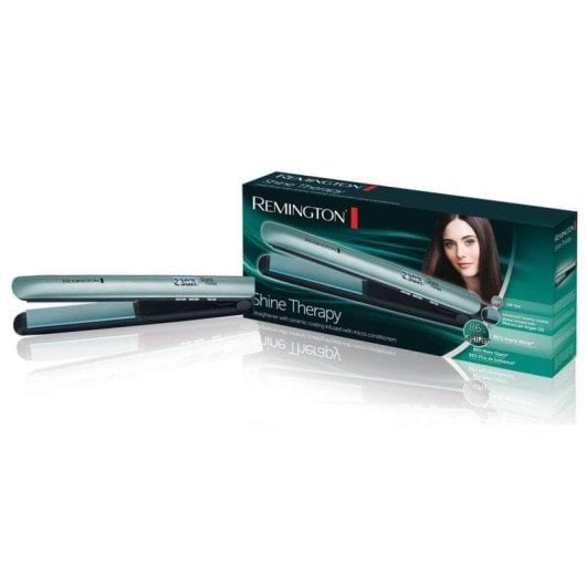 Prancha de Cabelo Cerâmica Remington S8500 230ºC 9 Definições Desligar Automático LCD Azul