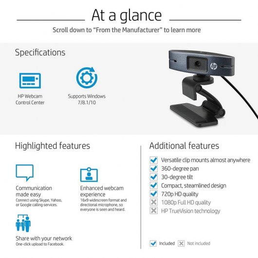 HP HD2300 Webcam