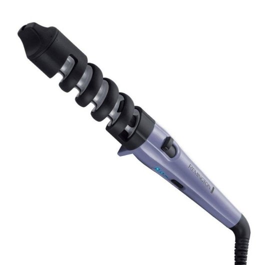 Modelador de Cabelo Remington Dual Curl Cerâmico 19-31 mm 160-200°C 3 Níveis Tecnologia Iónica Desligamento Automático Preto e Roxo
