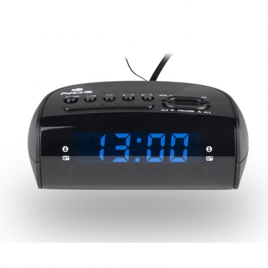 NGS Sunrise Hit Despertador con Radio FM Negro