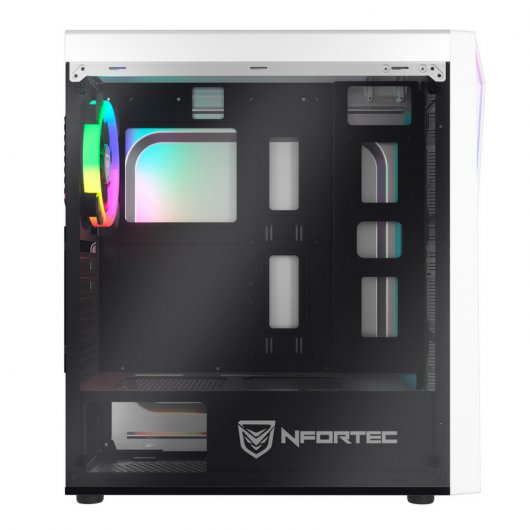 Nfortec Lynx Vidro Temperado USB 3.0 RGB Branca