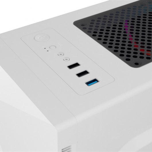 Nfortec Lynx Vidro Temperado USB 3.0 RGB Branca