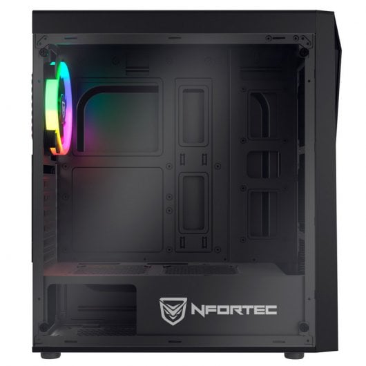 Nfortec Lynx Vidro Temperado USB 3.0 RGB Preta