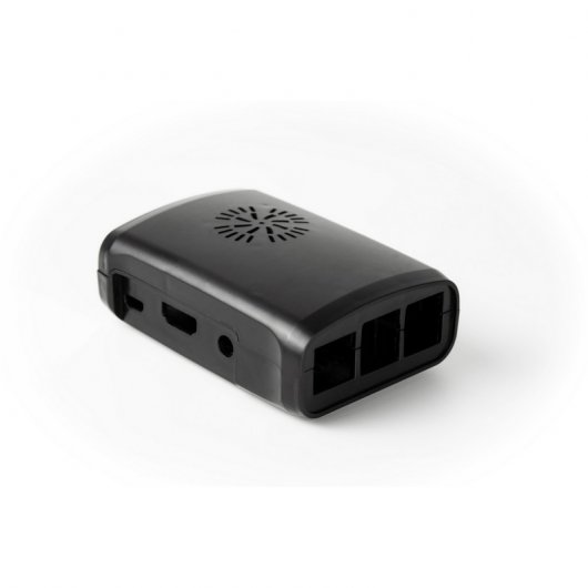 Owlotech Caixa Raspberry Pi Preta com Ventoinha e Dissipadores