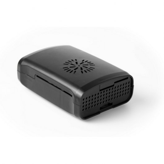 Owlotech Caixa Raspberry Pi Preta com Ventoinha e Dissipadores