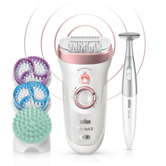 Braun Silk-épil 9 SkinSpa 9/977 Depiladora Inalámbrica 4 en 1 con SensoSmart