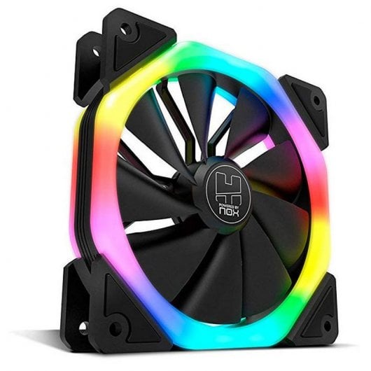 Ventola RGB Nox D-Fan a doppio anello arcobaleno