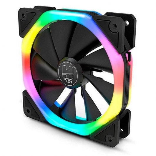 Nox D-Fan Dual Ring Rainbow Ventilador RGB