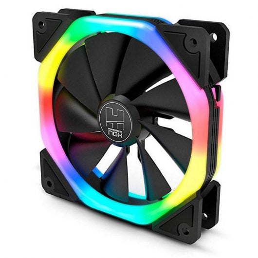 Ventola RGB Nox D-Fan a doppio anello arcobaleno