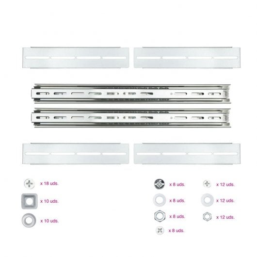 Nanocable Teleskop-Seitenführungen für 19"-Rackbox