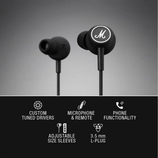 Casque Marshall Mode Noir
