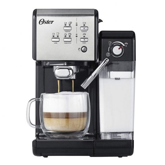 Oster OCF108X Prima Latte II Máquina de Café Expresso 19 Bares Prateada com Tratamento de Leite
