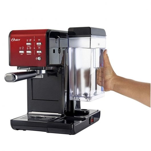 Oster OCF109X Prima Latte II Cafetera Espresso 19 Bares Roja con Tratamiento de Leche