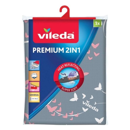 Coperta per ferro da stiro Vileda Premium 2in1 3 strati metallizzati