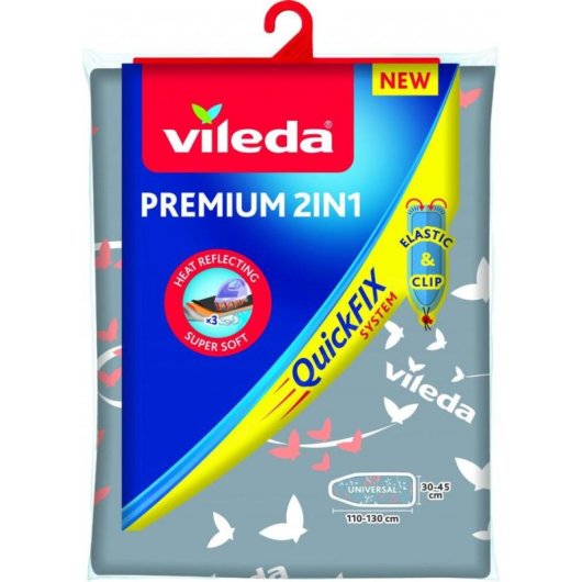 Coperta per ferro da stiro Vileda Premium 2in1 3 strati metallizzati