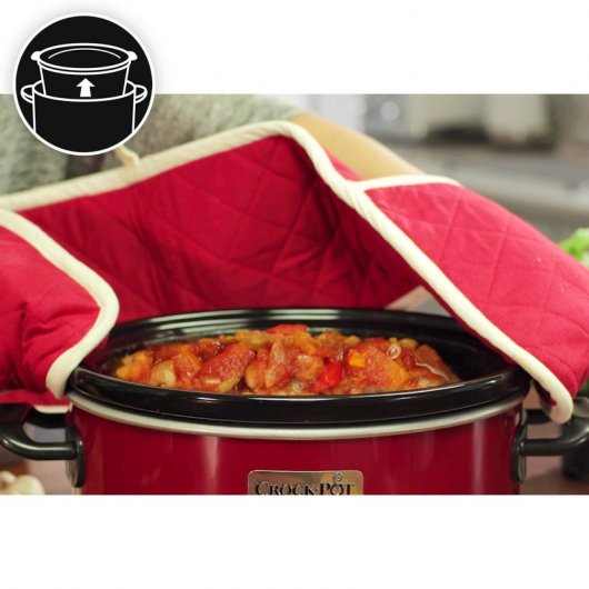 Crock-Pot SCV400RD-050 Olla de Cocción Lenta 3.5L Roja