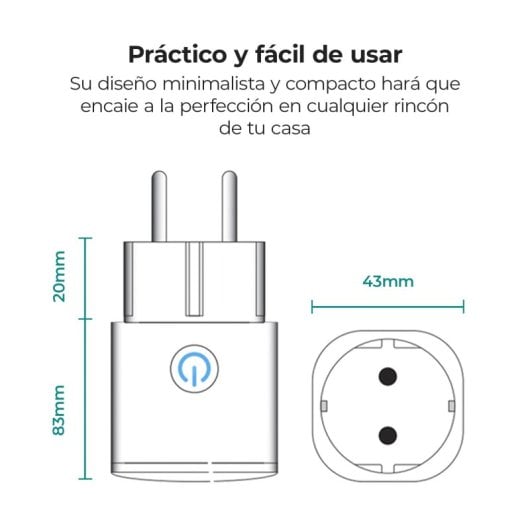 Presa intelligente Ksix Smart Energy Mini WiFi