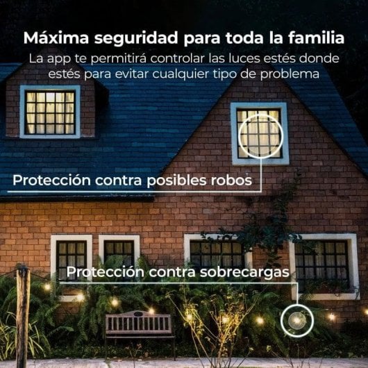 Presa intelligente Ksix Smart Energy Mini Wi-Fi Controllo vocale e Statistiche di consumo