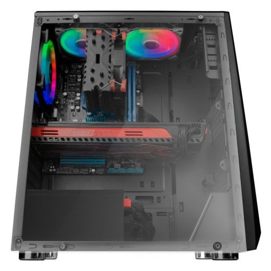 Mars Gaming MCX ATX Cristal Templado USB 3.0 RGB Negra