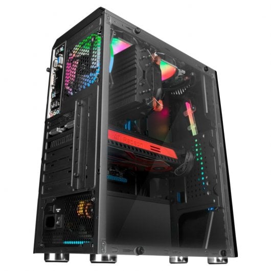 Mars Gaming MCX ATX Cristal Templado USB 3.0 RGB Negra