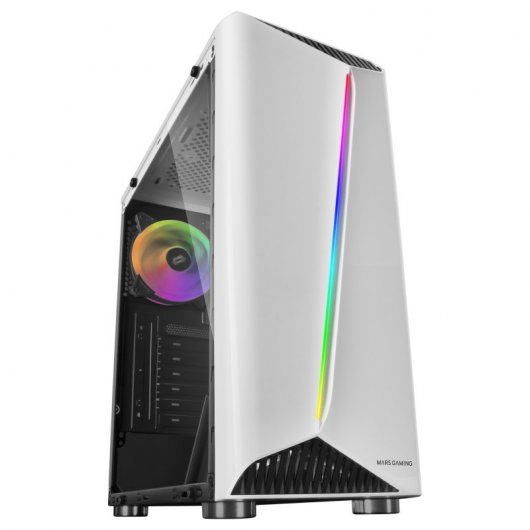 Mars Gaming MCX ATX Cristal Templado USB 3.0 RGB Blanca