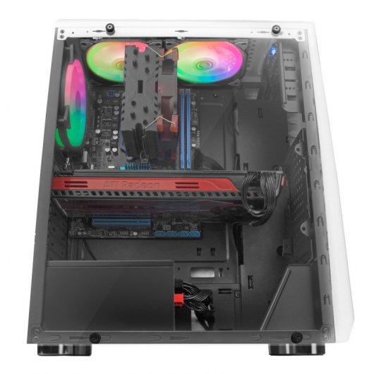 Mars Gaming MCX ATX Cristal Templado USB 3.0 RGB Blanca