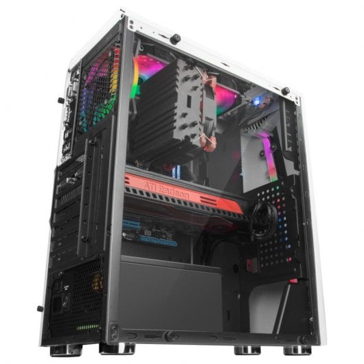 Mars Gaming MCX ATX Cristal Templado USB 3.0 RGB Blanca