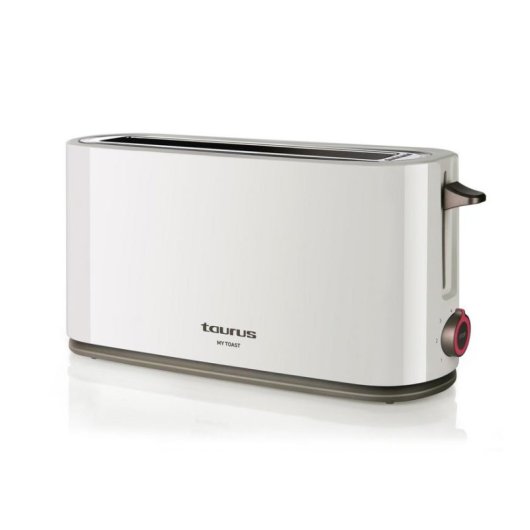 Torradeira Taurus My Toast 1 Ranhura Comprida e Larga 1000 W 7 Níveis Gaveta Recolhe-migalhas Branca
