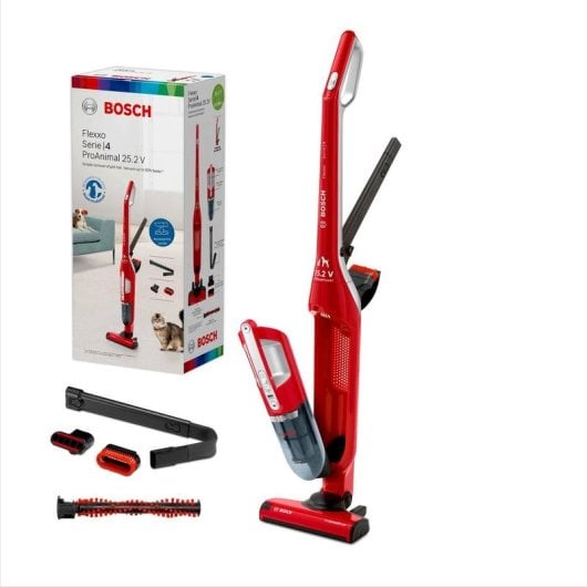 Bosch Zoo'o ProAnimal Aspirador Sin Cable 2 en 1 Rojo