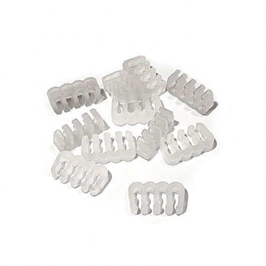 BHCustoms Cable Comb Abierto 8 Slots 4mm Transparente