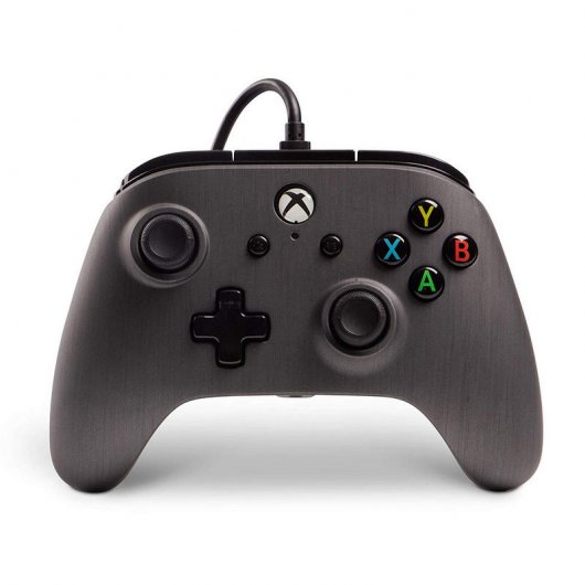 Power A Mando Gunmetal Cepillado con Cable para Xbox One