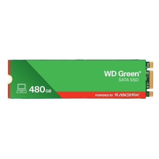 WD Vert SATA 480 Go SSD M.2 2280
