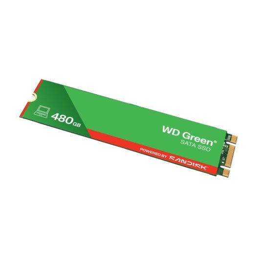 WD Vert SATA 480 Go SSD M.2 2280