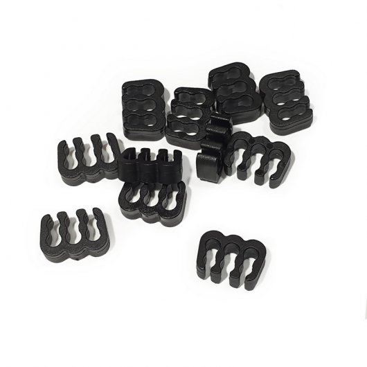 BHCustoms Cabo Comb Aberto 8 Slots 4mm Preto