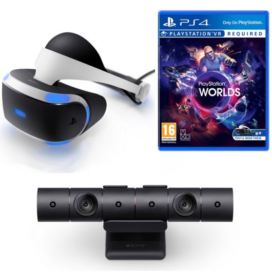 Megapack Sony VR Óculos Realidade Virtual + PS4 Câmara V2 + Bravo Team