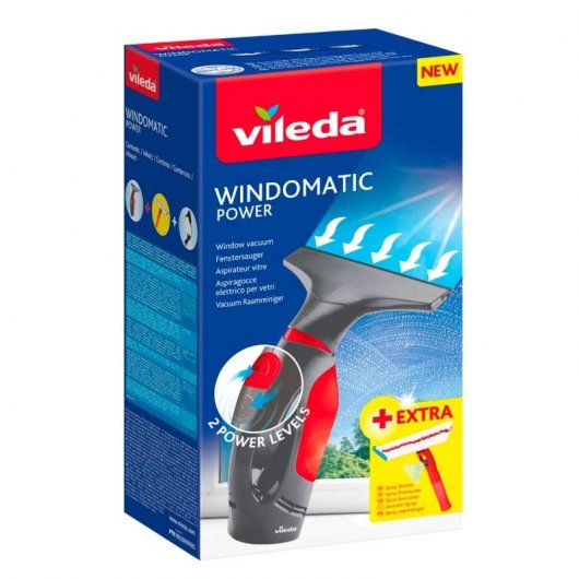 Vileda Windomatic Power Set de Aspirador de Vidros + Spray