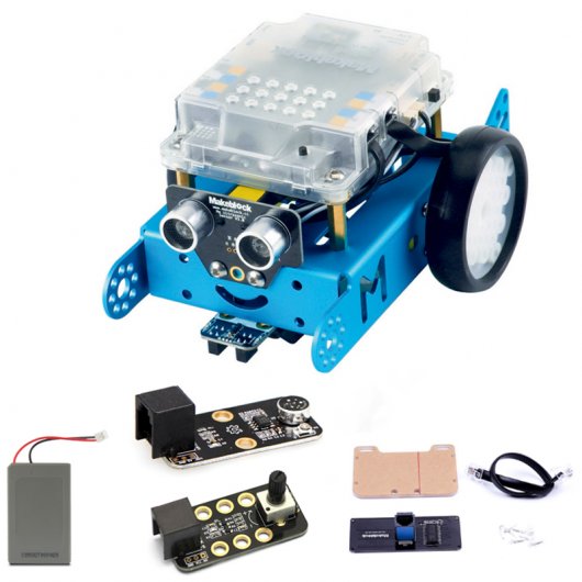 Makeblock Pack mBot Extended mBot V1.1 Bluetooth Azul + Kit de Accesorios