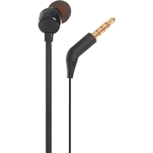 Auriculares JBL T110 com fio Jack 3.5 mm Uso diário Microfone preto