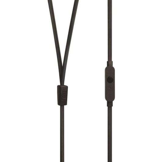 Auriculares JBL T110 com fio Jack 3.5 mm Uso diário Microfone preto