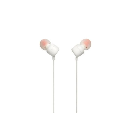 Auriculares JBL T110 com fio Jack 3.5mm Intra-auriculares Uso diário Microfone integrado Branco