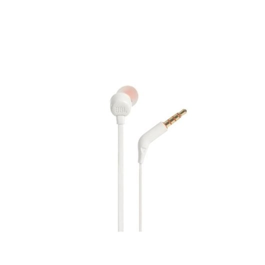 Auriculares JBL T110 com fio Jack 3.5mm Intra-auriculares Uso diário Microfone integrado Branco