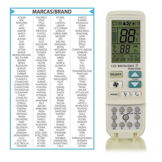 Mando a Distancia Universal para Aire Acondicionado