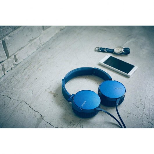 Sony MDR-XB550AP Casque Extra Bass Bleu