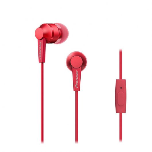 Pioneer SE-C3T Auriculares con Micrófono Rojo