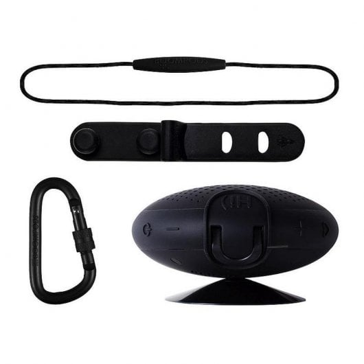 Boompods Aquablaster Altavoz Bluetooth Impermeable con Mosquetón 8W Negro