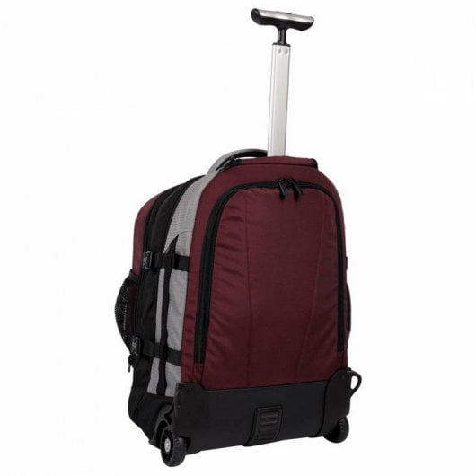 Totto Boroz Mochila con Ruedas para Portátil hasta 15" Granate/Gris