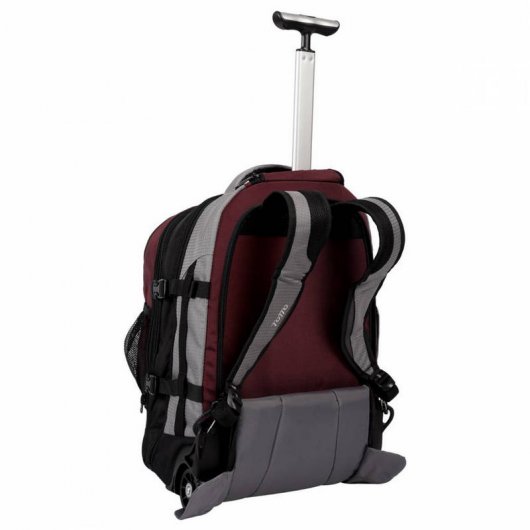 Totto Boroz Mochila con Ruedas para Portátil hasta 15" Granate/Gris