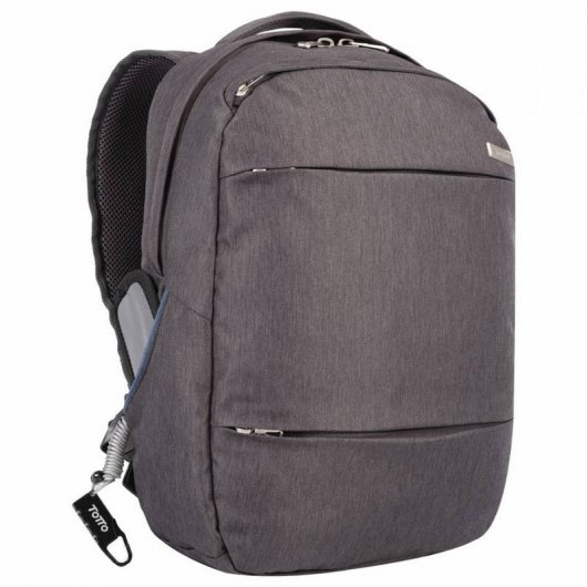 Totto Colbert Rucksack für Laptops bis zu 14 Zoll, Grau/Blau