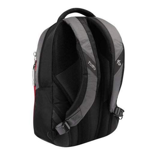 Totto Argon Mochila para Portátil hasta 14" Negro/Gris/Rojo